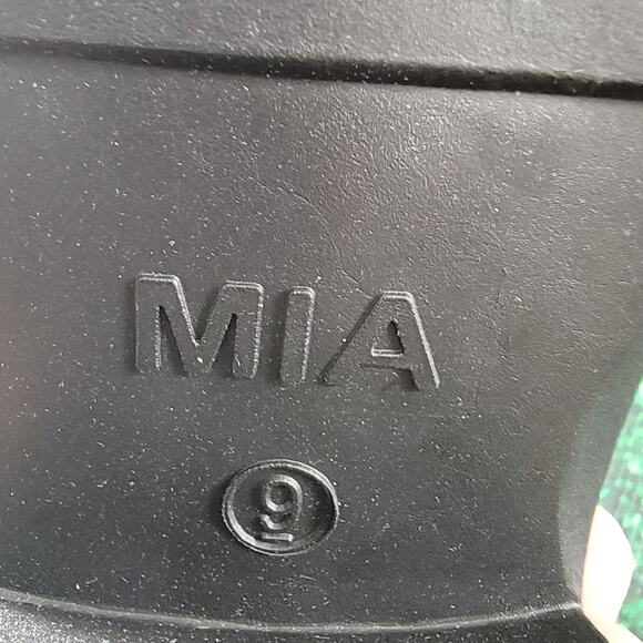 NEW MIA Vicki Black Chunky Block Heel Platform Laced Shoes Size 9M - Picture 6 of 7